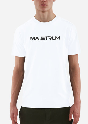 MA.Strum T-shirts Chest print tee - optic white
