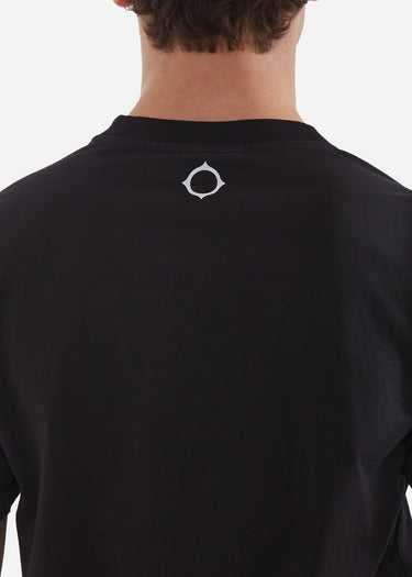 MA.Strum T-shirts Cracked logo tee - black