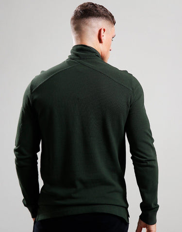 MA.Strum Truien Ls funnel neck polo - oil slick