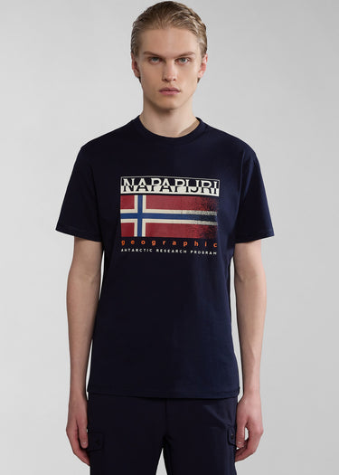 Napapijri T-shirts Kreis t-shirt - blue marine