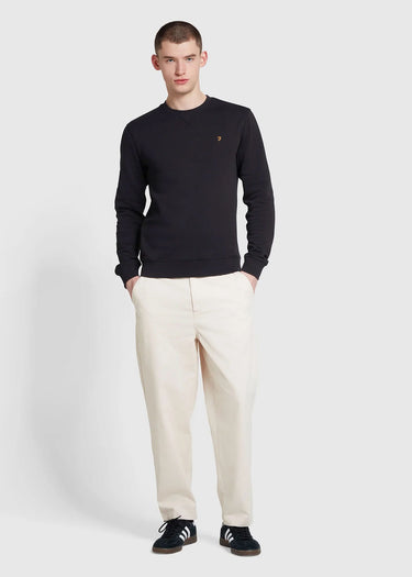Farah Truien Sweatshirt tim new crew - black