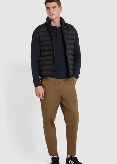 Farah Truien Sweater hamlet knit ls polo - true navy