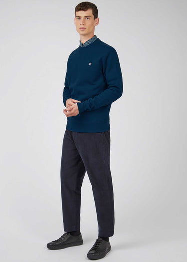 Ben Sherman Truien B logo crew - marine