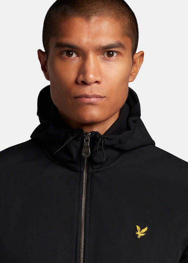 Lyle & Scott Vesten Softshell jersey zip hoodie - jet black