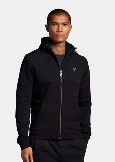 Lyle & Scott Vesten Softshell jersey zip hoodie - jet black