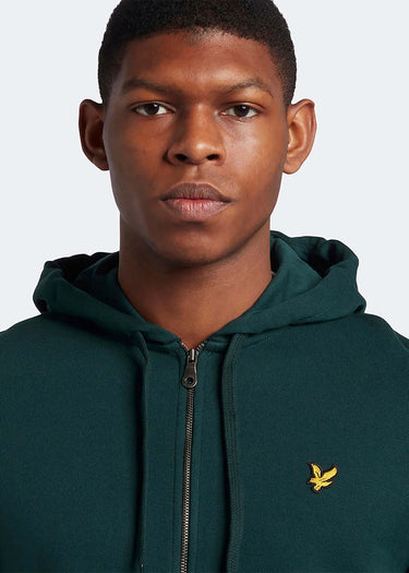 Lyle & Scott Vesten Zip through hoodie - dark green