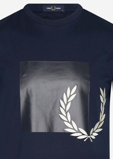 Fred Perry T-shirts Tonal graphic t-shirt - carbon blue