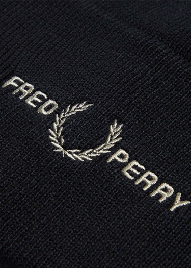 Fred Perry Mutsen Graphic beanie - black