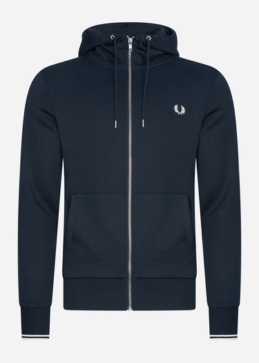 Fred Perry Vesten Hooded zip-through sweatshirt - navy
