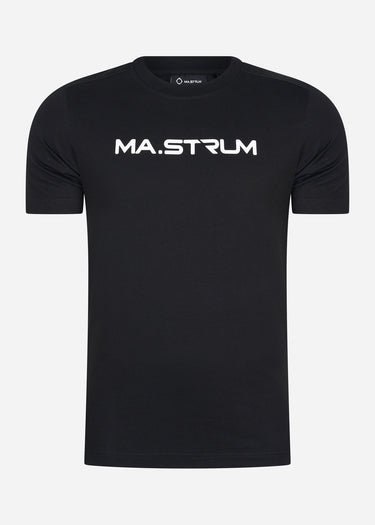 MA.Strum T-shirts MA.Strum chest print tee - jet black