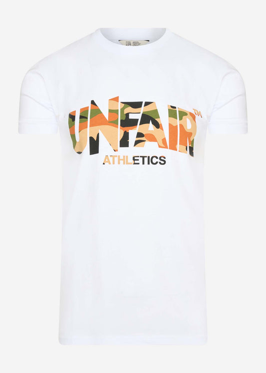 Unfair Athletics T-shirts  Classic label t-shirt - white safari dark camo 
