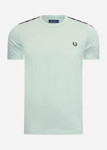 Fred Perry T-shirts Taped ringer t-shirt - silver blue black