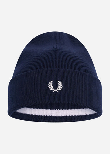 Fred Perry Beanies Merino wool beanie - navy snow white
