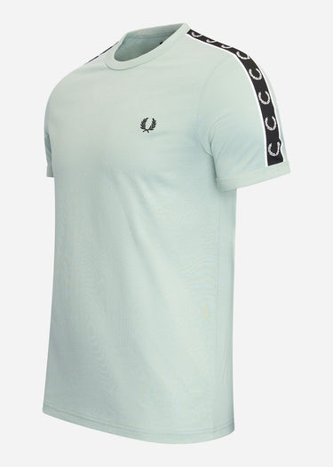 Fred Perry T-shirts Taped ringer t-shirt - silver blue black