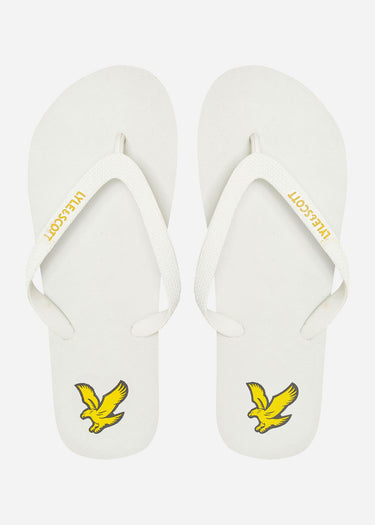 Lyle & Scott Sliders Flip flop - white