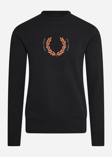 Fred Perry Truien Laurel wreath sweatshirt - black