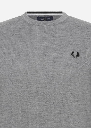 Fred Perry Truien Classic crew neck jumper - grey marl