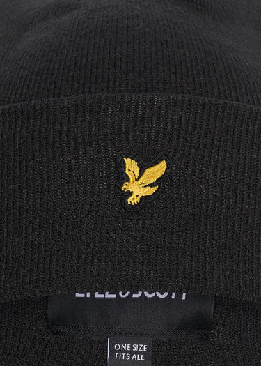 Lyle & Scott Mutsen Beanie - true black