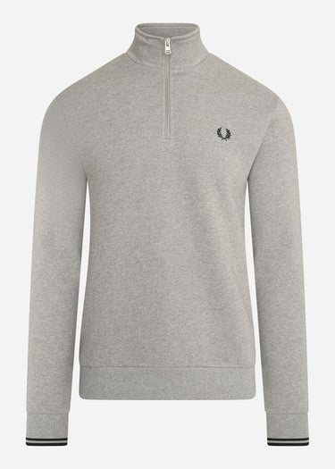 Fred Perry Truien Half zip sweatshirt - steel marl