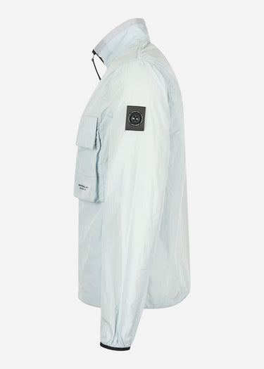 Marshall Artist Overshirts Krinkle nylon half zip - dolphin grey