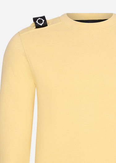 MA.Strum Truien Core crew sweat - mellow yellow
