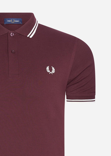Fred Perry Polo's Twin tipped fred perry shirt - oxblood