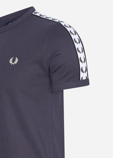 Fred Perry T-shirts Taped ringer t-shirt - dark graphite