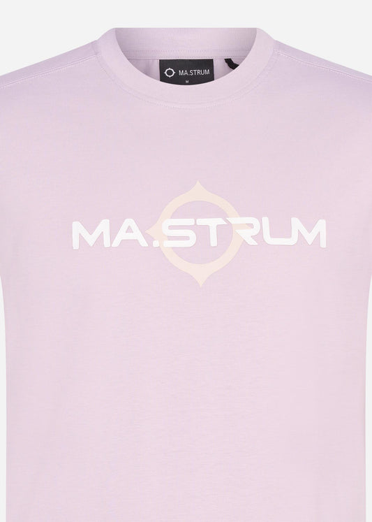 MA.Strum T-shirts  SS logo print tee - thistle 