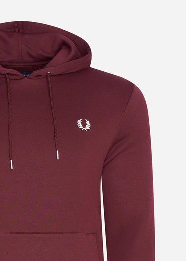 Fred Perry Hoodies Tipped hooded sweatshirt - oxblood