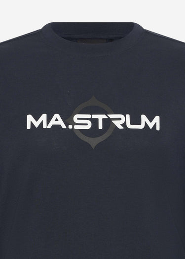 MA.Strum Longsleeve Tees LS logo print tee - ink navy
