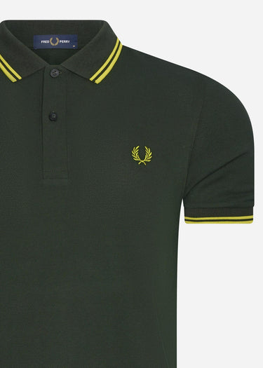 Fred Perry Polo's Twin tipped fred perry shirt - brit green citron