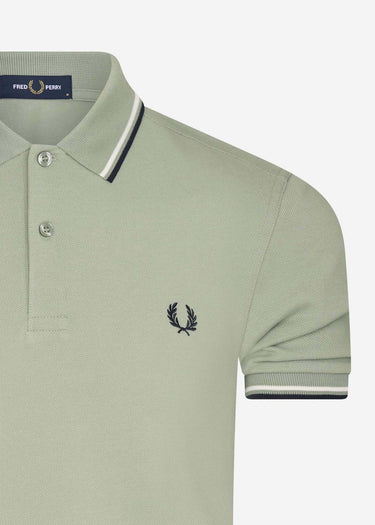 Fred Perry Polo's Twin tipped polo - seagrass
