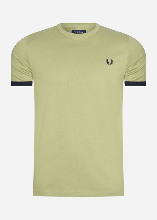 Fred Perry T-shirts  Ringer t-shirt - sage green 