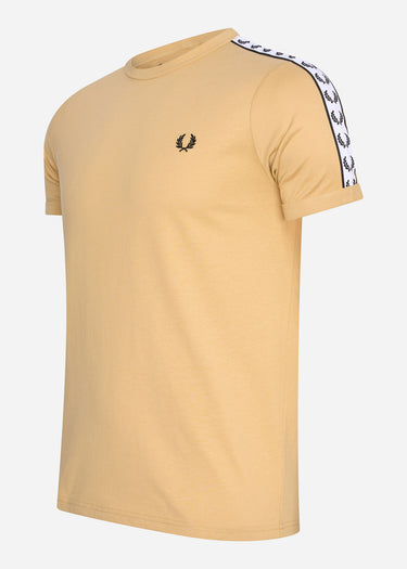 Fred Perry T-shirts Taped ringer t-shirt - desert