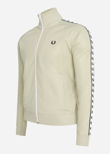 Fred Perry Vesten Taped track jacket - light oyster