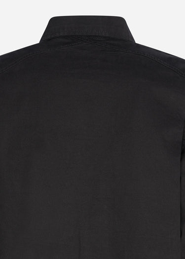 MA.Strum Overshirts Two pocket overshirt - jet black
