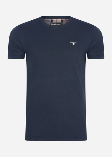 Barbour T-shirts Tartan sports tee - new navy
