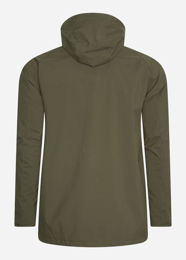 Barbour Jassen Waterproof hooded bedale - olive dress