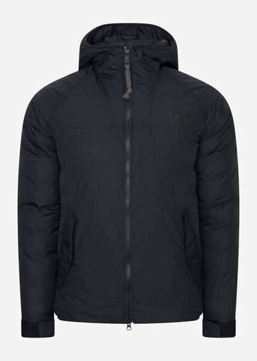 Fred Perry Jassen Insulated hooded jacket - black