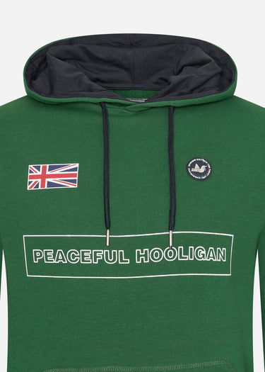 Peaceful Hooligan Hoodies Flag hoodie - race green