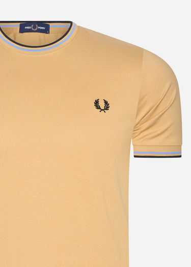 Fred Perry T-shirts Twin tipped t-shirt - desert