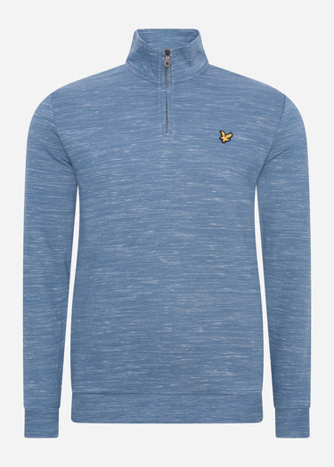 Lyle & Scott Truien Space dye 1/4 zip - slate blue