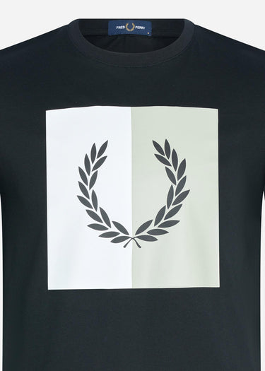 Fred Perry T-shirts Laurel wreath graphic t-shirt - black