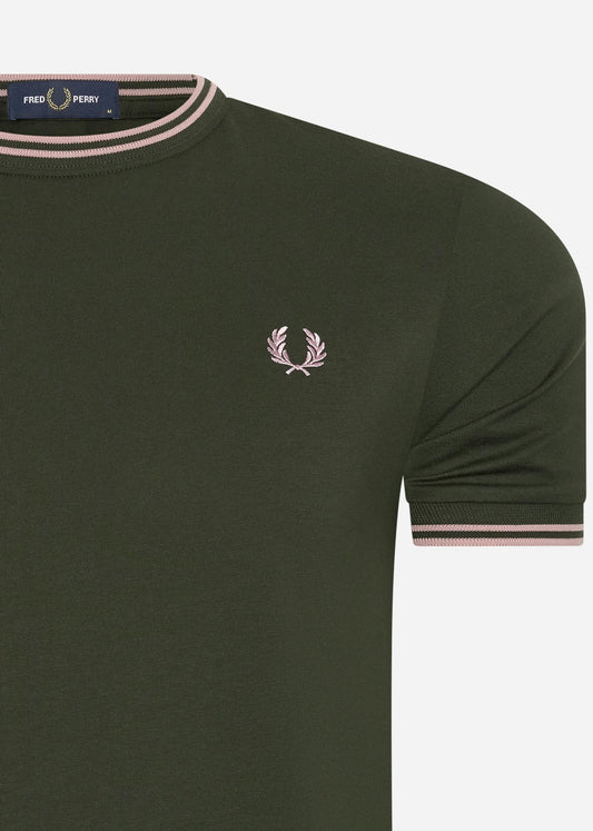 Fred Perry T-shirts  Twin tipped t-shirt - hunting green 