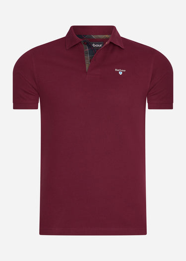 Barbour Polo's Barbour tartan pique polo - ruby