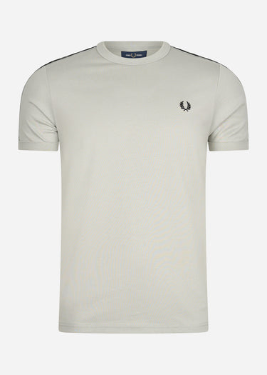 Fred Perry T-shirts Contrast tape ringer t-shirt - limestone black