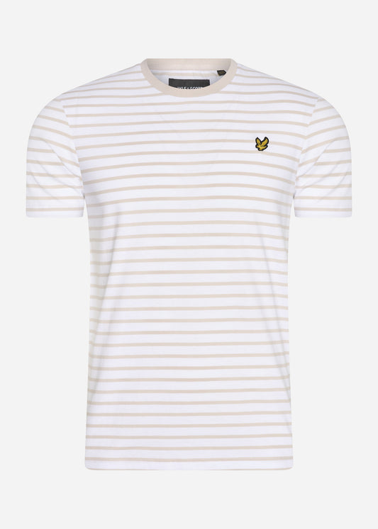 Lyle & Scott T-shirts  Breton stripe t-shirt - light mist 