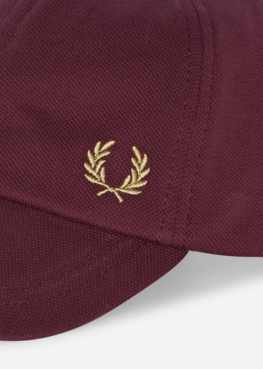 Fred Perry Petten Pique classic cap - port