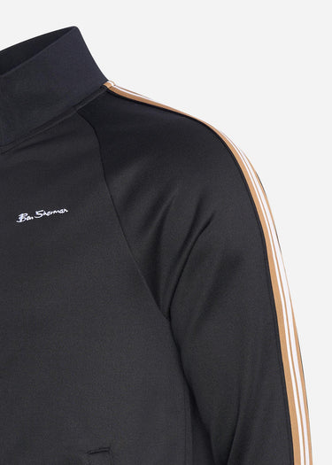 Ben Sherman Vesten House taped track top - black