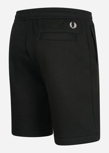 Fred Perry Korte Broeken Embroidered sweat short - black